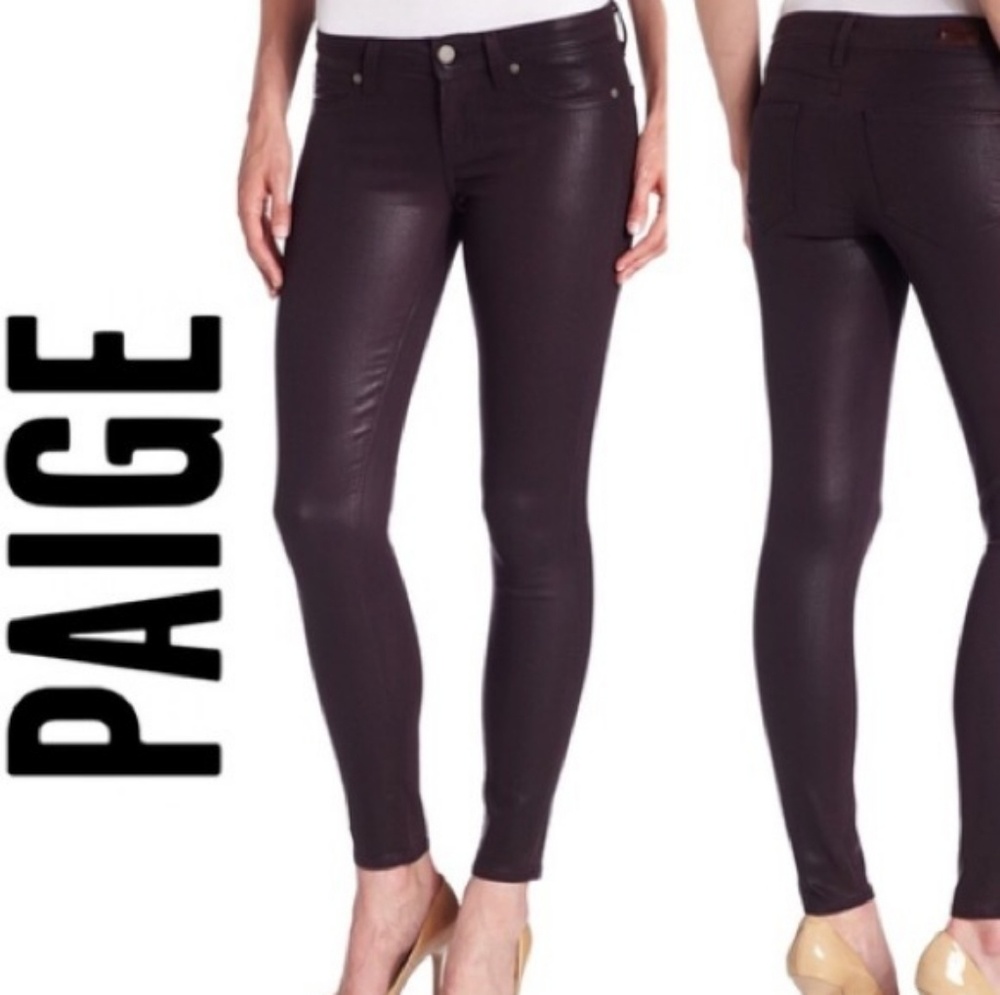 Paige Verdugo Skinny Ankle Rhubarb Jean's size 25